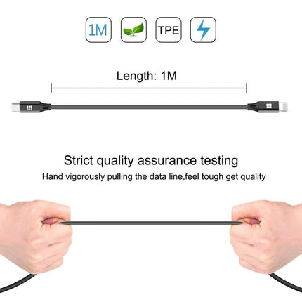 HAWEEL Cable for Daily Device Charging and Data Transfer — 1M TPE cable with 110-core copper, durable pull-tested for charging and data syncing
