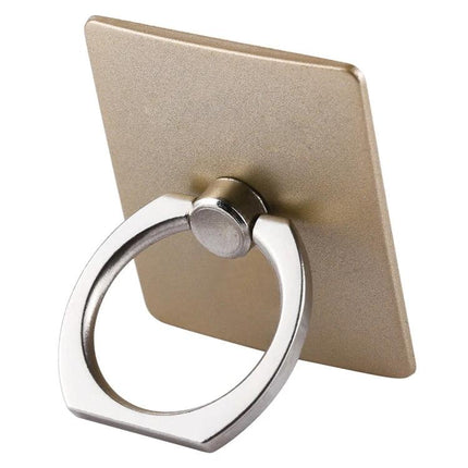 Gold 360-Degree Rotatable Ring Holder for Smartphones in Gold — slim metallic phone ring grip and adjustable stand for hands-free viewing and secure hold