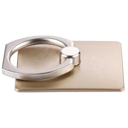 Gold 360-Degree Rotatable Ring Holder for Smartphones in Gold – slim adhesive gold phone ring stand and secure grip for hands-free viewing
