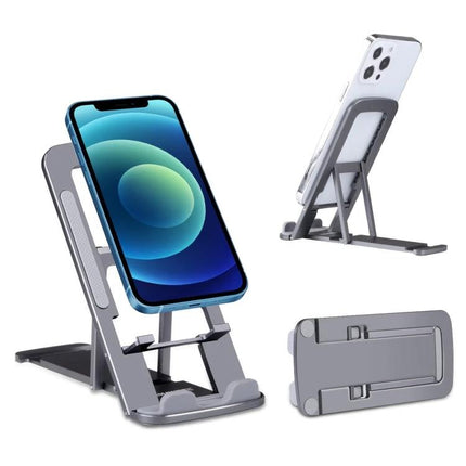 HAWEEL Desktop Holder Supports Daily Video Calls and Streaming adjustable gray phone tablet stand for hands-free video calls and streaming