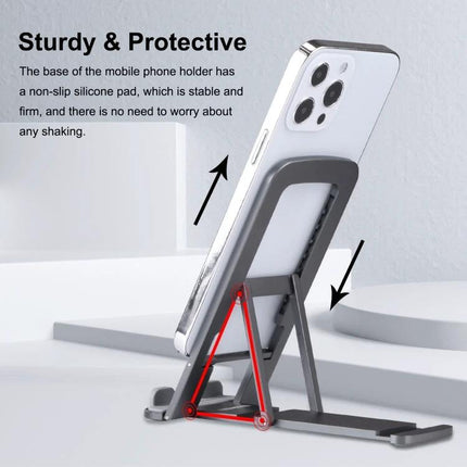 HAWEEL Desktop Holder Supports Daily Video Calls and Streaming - adjustable desk phone stand showing sturdy protective non-slip base