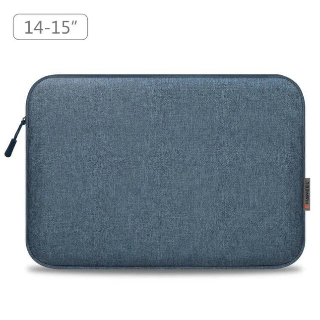 Alt Tag: HAWEEL Slim Protective Laptop Sleeve for 14-15 Inch Devices slim blue fabric case for daily commute and travel