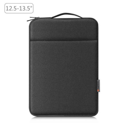 HAWEEL Zipper Laptop Sleeve with Handle for 12.5-13.5 Inch Laptops – black padded sleeve with top handle and front pocket