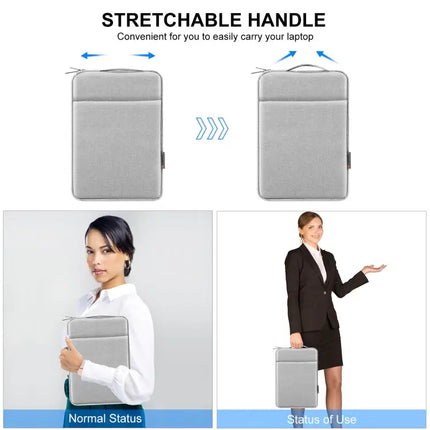 HAWEEL Zipper Laptop Sleeve with Handle for 12.5-13.5 Inch Laptops