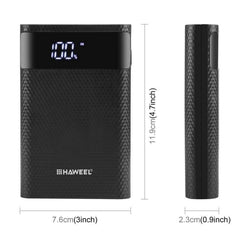 DIY 12000mAh Power Bank Shell with Dual USB Output & LCD Display - Compatible with 4x 18650 Batteries (Batteries Not Included)