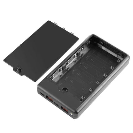 HAWEEL DIY Power Bank Case for Daily On-the-Go Use - open 6x18650 battery kit portable charger case for travel and commuting