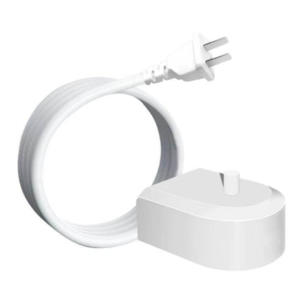 HX6100 Charger For Sonicare Toothbrush Replacement US Plug white charging base with US two-prong cord, replacement charger only, 100-240V travel-ready