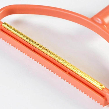 Hair Ball Remover Brush for Woolen Coats and Sweaters with 10cm widened shaving head, two-sided orange handle for shaving and smoothing wool