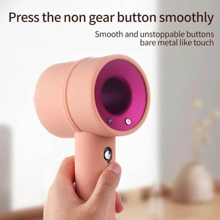 Hair Drier Case For Dyson Shockproof Everyday Use Travel silicone sleeve on pink hair dryer held in hand, anti-fall dustproof protection