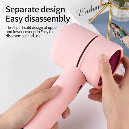 Hair Drier Case For Dyson Shockproof Everyday Use Travel - pink silicone sleeve showing separate design and easy disassembly protecting hair dryer