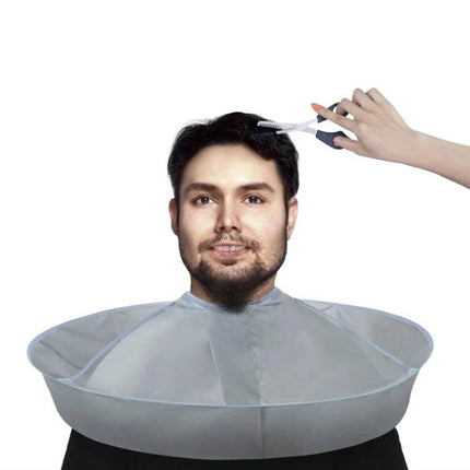Haircut Cape 60cm For Salon And Home Use Everyday Comfort - foldable thick PE cape for men, protects clothes during haircuts, dyeing and perms