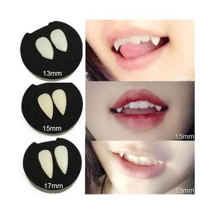 Halloween Dentures Props 15mm Vampire Fangs For Parties resin 15mm lightweight costume accessory for Halloween cosplay parties