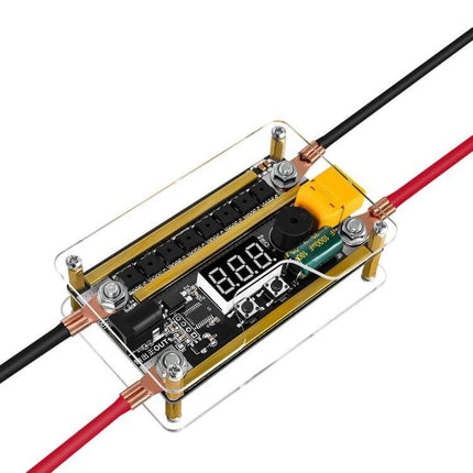 Handheld Battery Spot Welder For Small Battery Packs with digital display, nickel strip clamps and red black cables