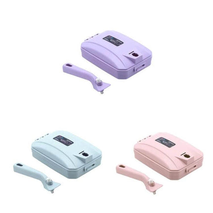 Handheld Carpet Brush Two-Row Design For Pet Hair And Debris - compact pastel handheld lint and pet hair remover set with ergonomic handle