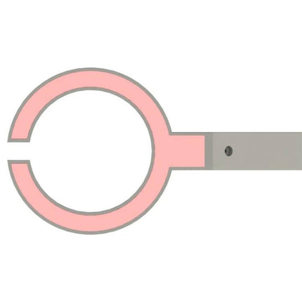 Handheld Vascular Imaging Instrument For Facial Vein Detection showing circular red-light probe head and handle for vein visualization