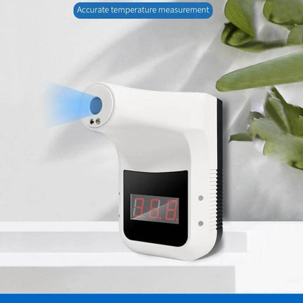 Handsfree Non-Contact Forehead Infrared Thermometer For Home Use wall-mounted white infrared forehead thermometer with digital display and quick measurement