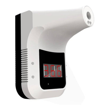 Handsfree Non-Contact Forehead Infrared Thermometer For Home Use wall-mounted unit with digital LED display showing 36.6°C