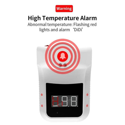 Handsfree Non-Contact Forehead Infrared Thermometer For Home Use high temperature alarm display with flashing red lights and digital screen