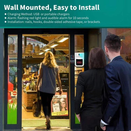 Handsfree Non-Contact Forehead Infrared Thermometer For Home Use wall-mounted entryway installation measuring customers handsfree