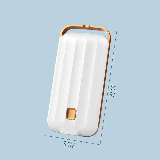 Hanging Neck Negative Ion Air Purifier Portable For Daily Use — compact white portable unit 6cm x 3cm with lanyard slot