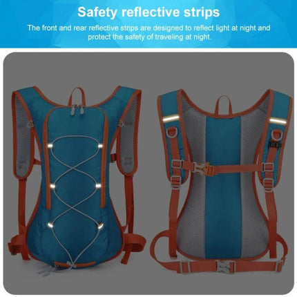 HAWEEL Hydration Backpack for Outdoor Running and Cycling with reflective strips, breathable mesh back panel and water‑repellent Oxford fabric