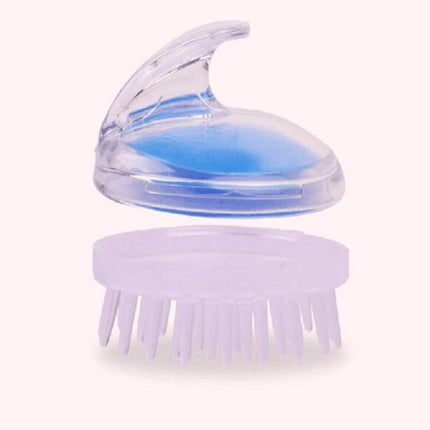 Head Massage Brush Handheld For Scalp Massages Daily Use - clear ergonomic handheld scalp brush with soft needles and compact design