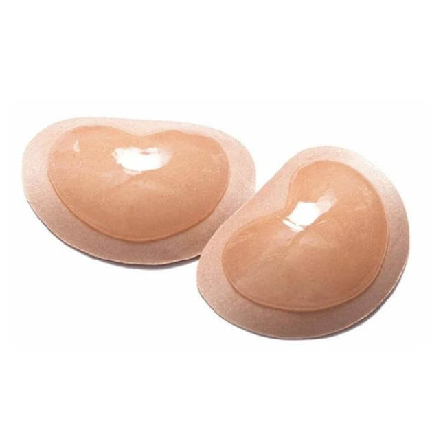 Women Silicone Nipple Covers Heart Shape Bra Pads for Everyday Wear - nude heart silicone pads with smooth edge for seamless coverage under lightweight tops