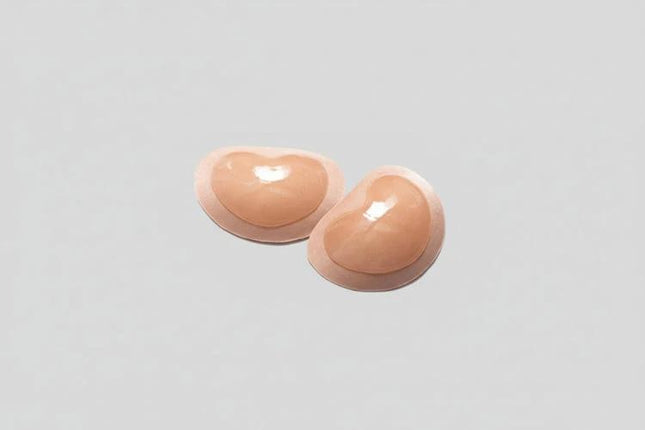 Women Silicone Nipple Covers Heart Shape Bra Pads for Everyday Wear - nude heart-shaped silicone nipple covers with smooth edge for seamless, everyday wear