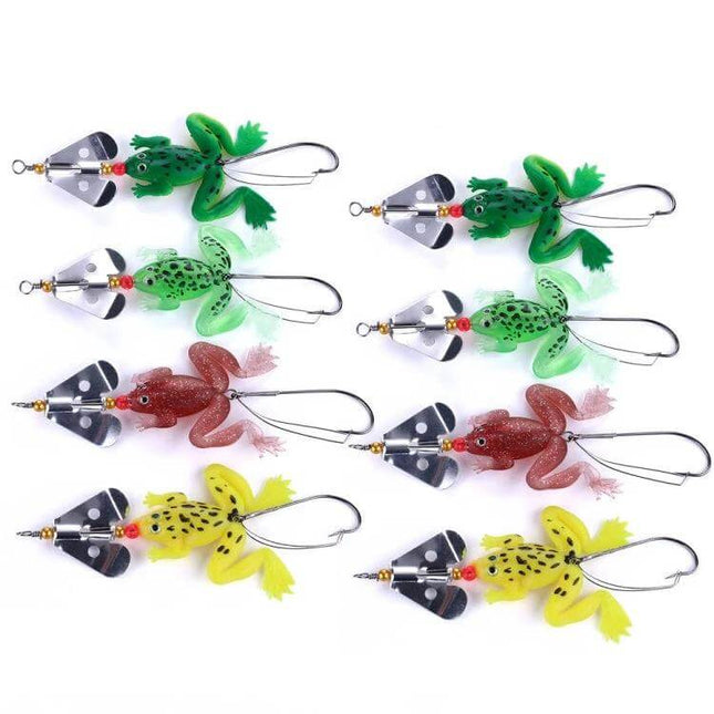 Hengjia Frog Soft Lure For Freshwater Fishing 7cm Easy To Use - assorted realistic frog lures 7cm for bass and freshwater predators