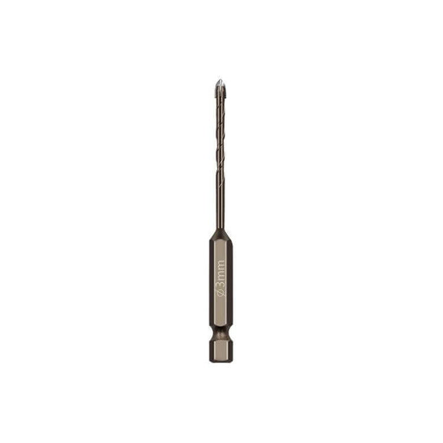 Hex Shank Carbide Drill Bits Set for Drilling Glass and Tile 3–12mm single 3mm carbide bit with hex shank for glass tile marble drilling