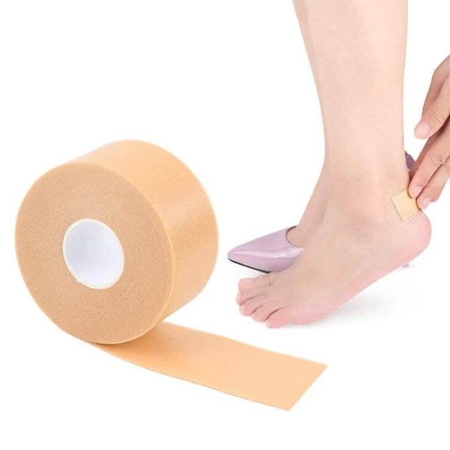 High Heel Foot Shield Sticker All Day Comfort Today - PE foam heel pad roll applied to prevent blisters and rubbing while wearing high heels