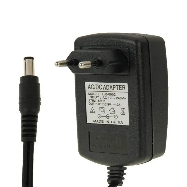 High Quality EU Plug AC 100-240V to DC 9V 2A Adapter