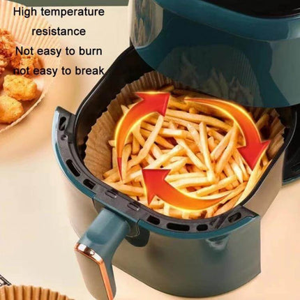 Home Air Fryer Baking Oil Absorbing Paper 16x20 Cm White Boxed 100 PCS - paper liner in air fryer holding fries, absorbs oil and reduces mess