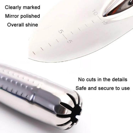 Home Gardening Stainless Steel Shovel Set 3-Piece For Planting mirror-polished blade with depth markings and safe no-cut textured handle