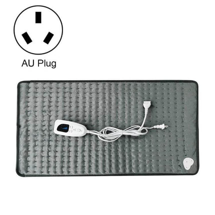 Home Physiotherapy Heating Pad 60x30cm For At Home Use - grey electric heating pad with IC controller, 6 temps and 4 timers, AU plug compatible