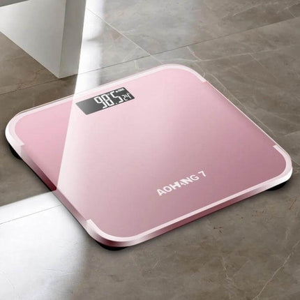 Home Precision Weight Scale For Daily Weighing Red - compact tempered glass digital bathroom scale 0.2–180 kg, 26x25x2.5 cm, battery powered