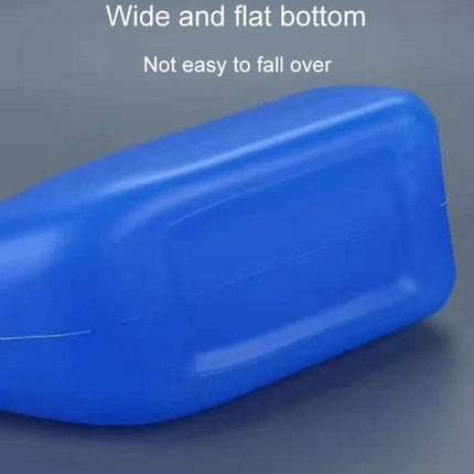 Household Urinal 1200ml Plastic Potty For Home Use - Blue durable plastic with wide flat bottom, 1200 ml capacity and clear scale