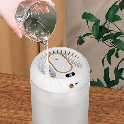 Humidifier With Digital Timer For Daily Bedroom Comfort At Home - 3000 ml top-fill humidifier with digital display, adjustable mist and subtle night light