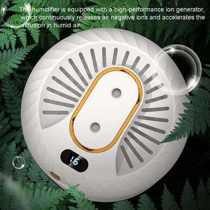 Humidifier With Digital Timer For Daily Bedroom Comfort At Home — top view showing digital display, ion generator vents and 3000ml tank design