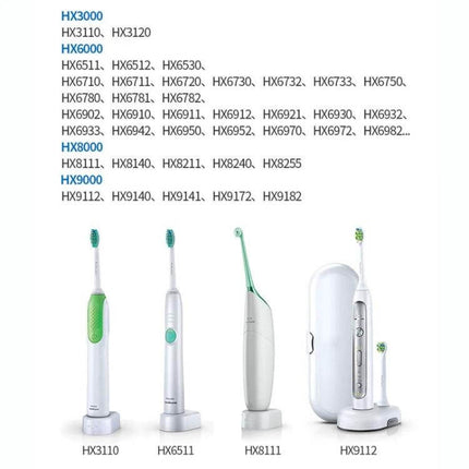 HX6100 Charger For Sonicare Toothbrush Replacement US Plug replacement charging base with US plug for Sonicare models – travel-friendly 100-240V