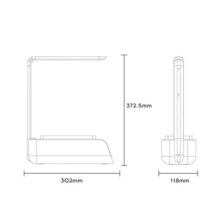 Hydroponic Full Spectrum Plant Growth Lamp for Home Vegetables and Flowers compact desk lamp dimensions 302x118x372.5mm USB Type-C 6W full spectrum
