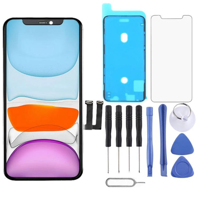 iPhone 11 LCD Screen for Everyday Phone Repairs replacement assembly with tools kit and adhesive for DIY screen repair