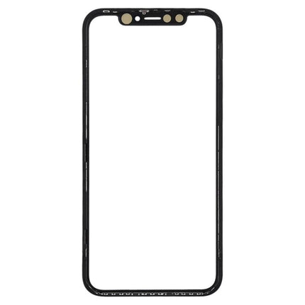 Replacement Front Glass for iPhone 11 Everyday Use - black front glass frame for DIY screen repair, restores visibility and touch