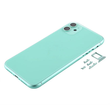 Replacement Back Cover for Everyday iPhone 11 Maintenance - mint green replacement back cover with camera cutouts and button set