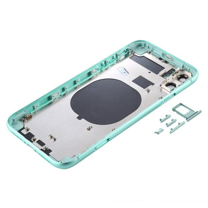 Replacement Back Cover for Everyday iPhone 11 Maintenance - mint green internal frame showing camera openings and mounting points