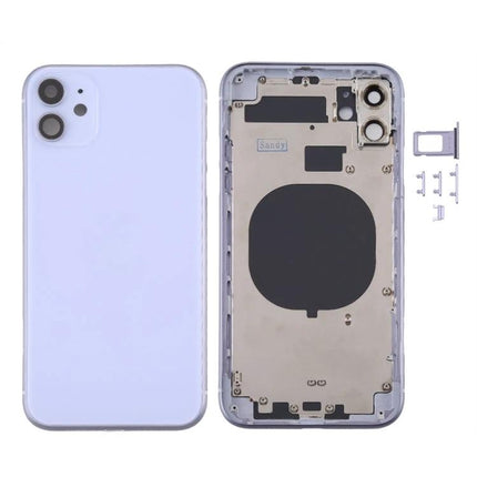 Replacement Back Cover for Everyday iPhone 11 Maintenance showing front and interior replacement shell with camera openings and side buttons