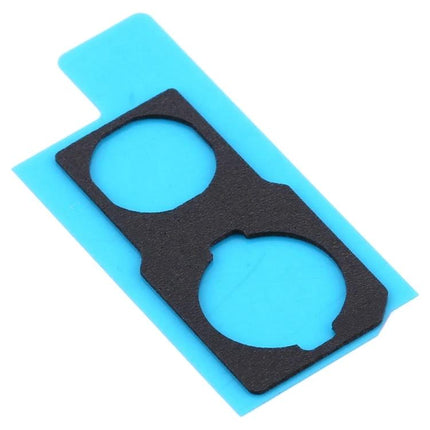 Sponge Foam Pads for iPhone 11 Camera Protection in Daily Use - black dual camera foam pad on blue backing for scratch and shock protection