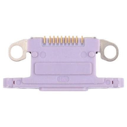Keep Your iPhone 11 Charged During Daily Use replacement charging port connector for iPhone 11, purple flex dock with gold pins