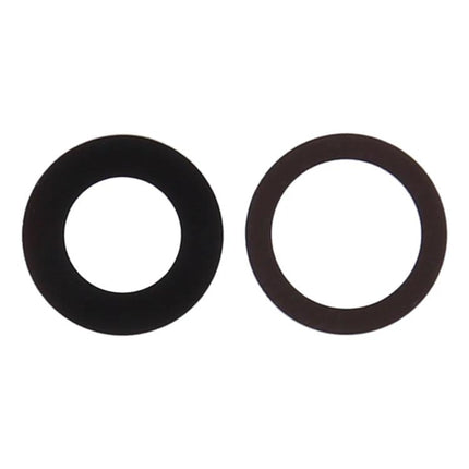 iPhone 12 Back Camera Lens for Daily Phone Repairs replacement glass ring set showing two black circular lens rings