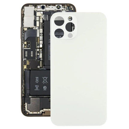 Replacement Back Cover for Everyday iPhone Protection - white iPhone 12 Pro rear panel shown next to internal components